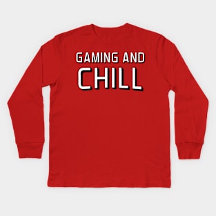 Gaming and chil Kids Long Sleeve T-Shirt